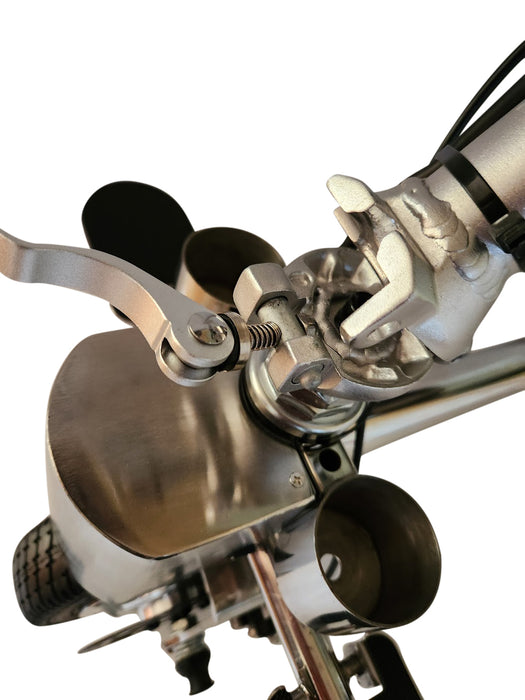 Brake Mechanism Of The SmartScoot S2400 Premium Lightweight Travel Mobility Scooter