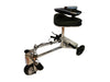 SmartScoot S2400 Premium Portable Travel Scooter Showing Folded Handle And Collapsed Backrest Seat