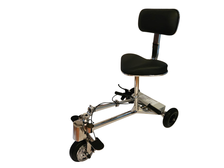 SmartScoot S2400 Premium Lightweight Travel Mobility Scooter Showing Folded Steering Handle Bar