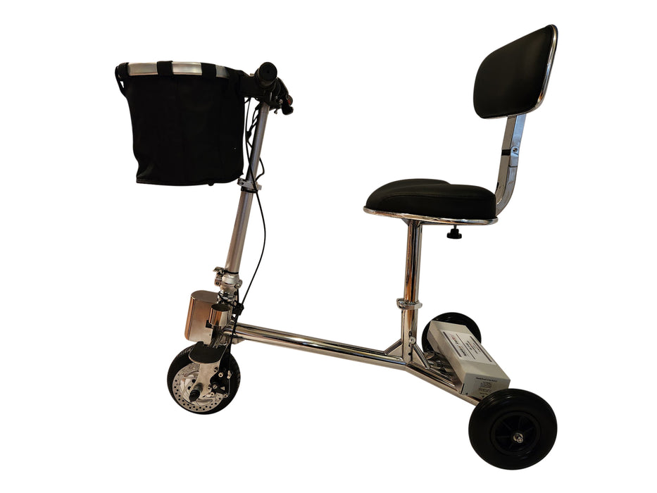 SmartScoot S2400 Premium Portable Travel Scooter With Underseat Storage Bag Attached Side Profile