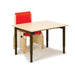 Smirthwaite Height-Adjustable Activity Table for Early Learning, Play and Mealtimes with Red Chair