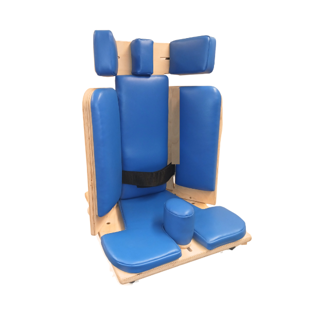 Smirthwaite Corner Chair for Adjustable Pediatric Postural Support and Floor Sitting Blue Seat