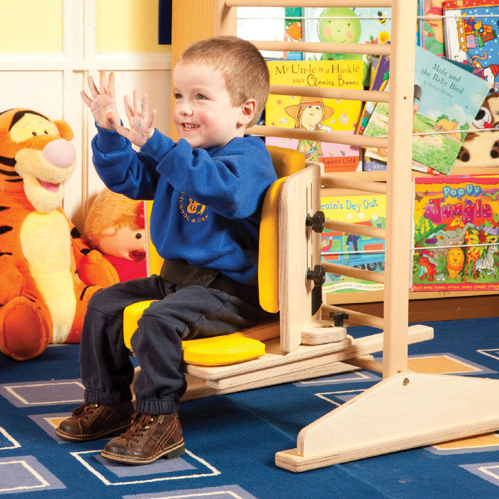 Smirthwaite Corner Chair for Adjustable Pediatric Postural Support and Floor Sitting Sample Photo with Toddler