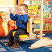 Smirthwaite Corner Chair for Adjustable Pediatric Postural Support and Floor Sitting Sample Photo with Toddler