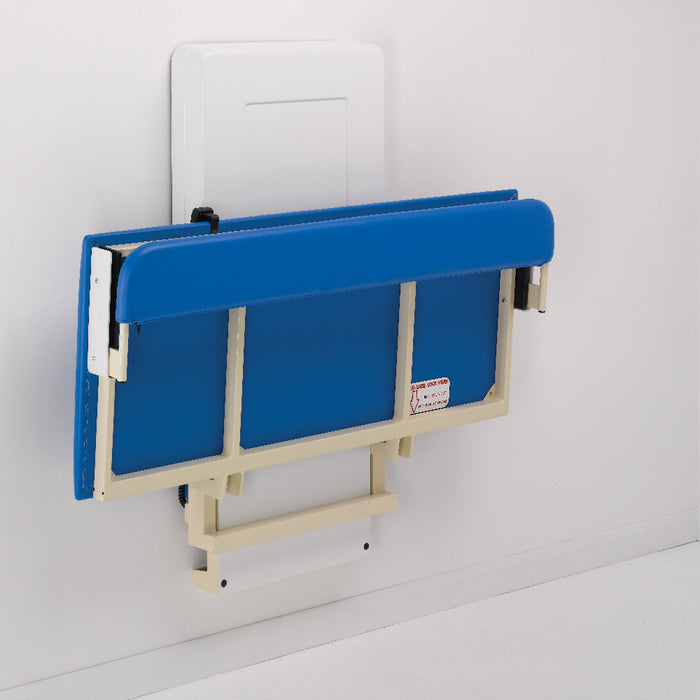 Smirthwaite Easi-Lift Electrically Operated, Wall-Mounted Changing Bench for Space-Saving Care Environments Closed 