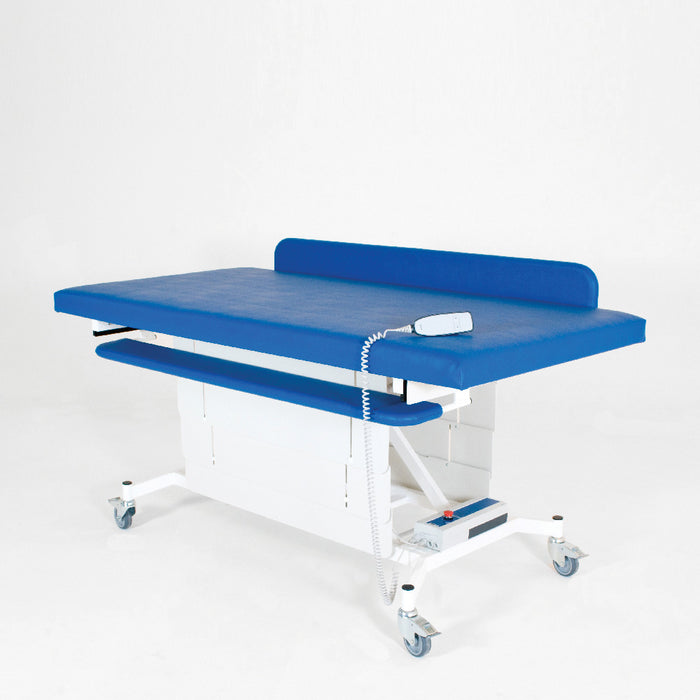 Smirthwaite Mobi Heavy-Duty Mobile Changing Table for Bariatric and High-Weight Capacity Care Blue White