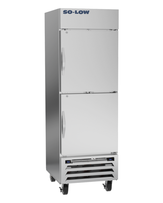 So-Low Auto-Defrost Stainless Steel Laboratory Refrigerator And Freezer Combo with Dual Controls With 18.2 Cubic Feet Total Capacity 