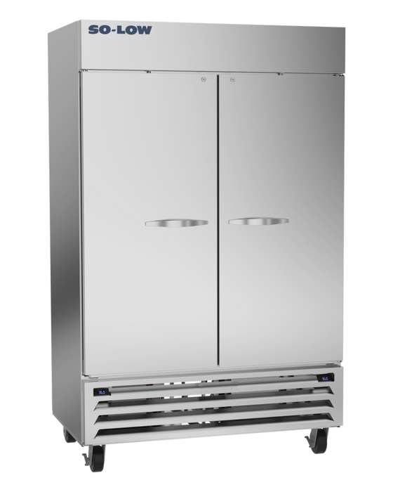 So-Low Auto-Defrost Stainless Steel Laboratory Refrigerator And Freezer Combo with Dual Controls With 42.02 Cubic Feet Total Capacity 