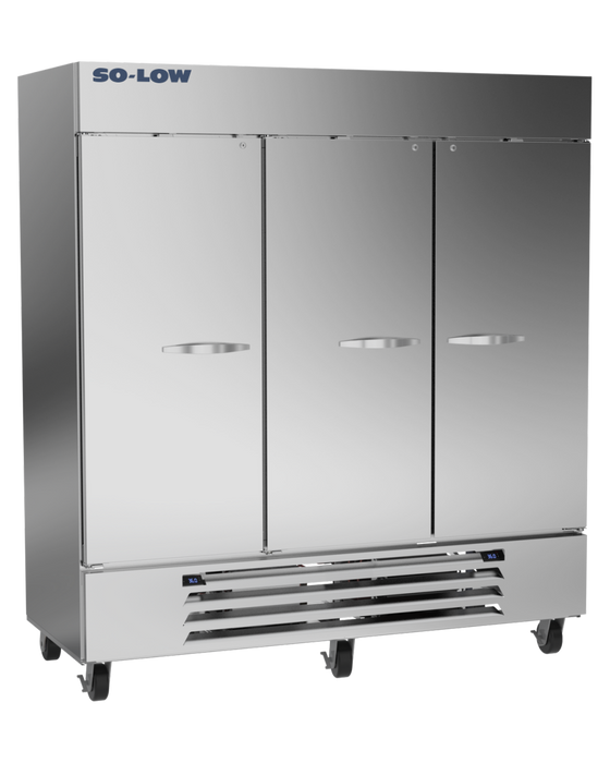 So-Low Auto-Defrost Stainless Steel Laboratory Refrigerator And Freezer Combo with Dual Controls With 64.47 Cubic Feet Total Capacity 