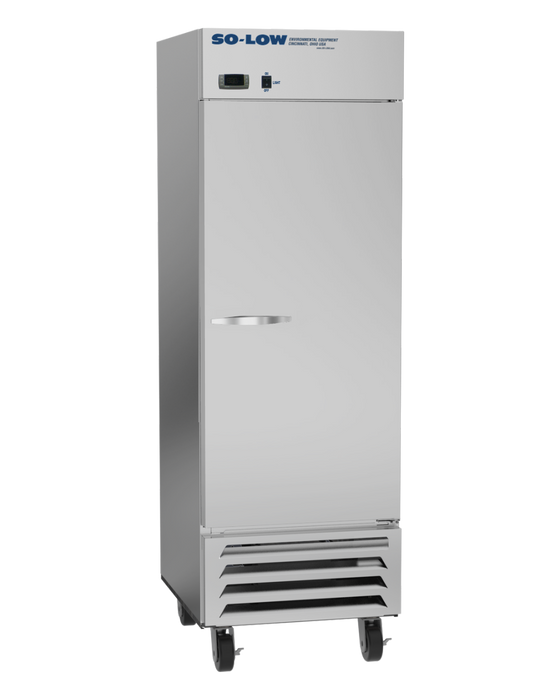 So-Low Stainless Steel Single Solid Laboratory Refrigerator With 23 Cubic Feet For Clinical, Pharmaceutical, and Research Labs