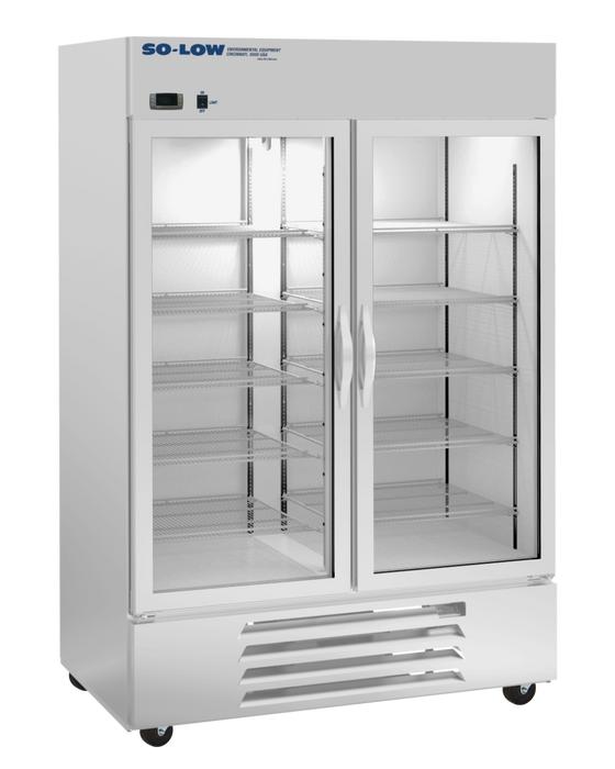 So-Low Pharmacy Grade Two Glass Door Refrigerator With 49 Cubic Feet Capacity  For Pharmaceutical And Laboratory Storage