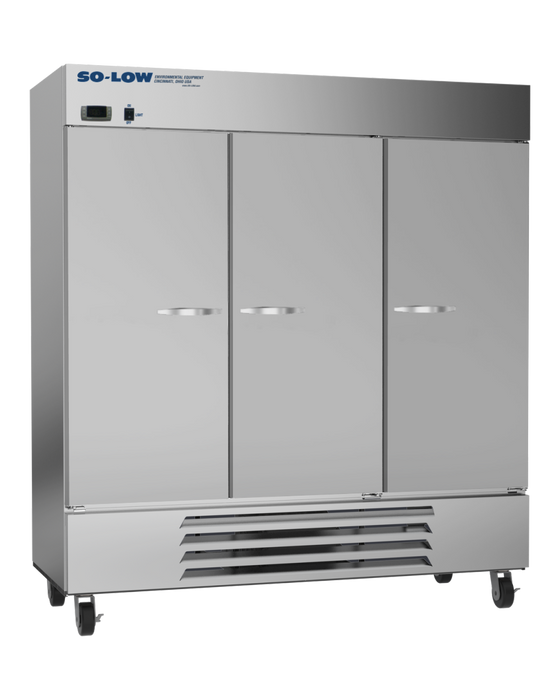 So-Low Stainless Steel Tripe Solid Laboratory Refrigerator With 72 Cubic Feet For Clinical, Pharmaceutical, and Research Labs
