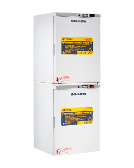 So-Low Flammable Material Storage Two Front Door Refrigerator-Freezer Combo Units With 9 Cubic Feet Capacity