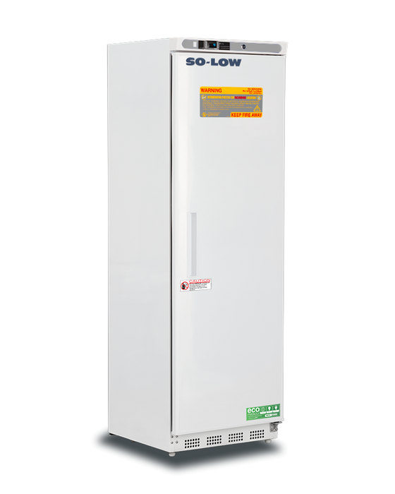 So-Low Explosion-Proof Upright Manual Defrost White Freezer For Hazardous Locations With 14 Cubic Feet Capacity
