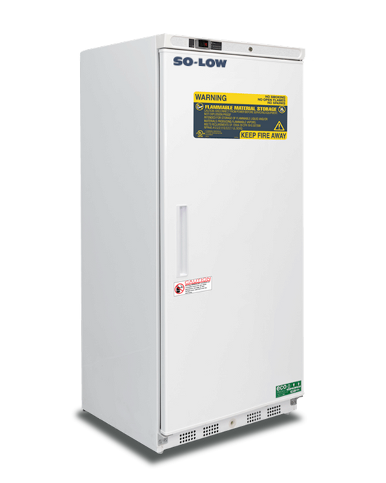 So-Low Upright Flammable Material White Refrigerator With 17 Cubic Feet Capacity  Includes Adjustable Shelving And CFC-Free Cooling