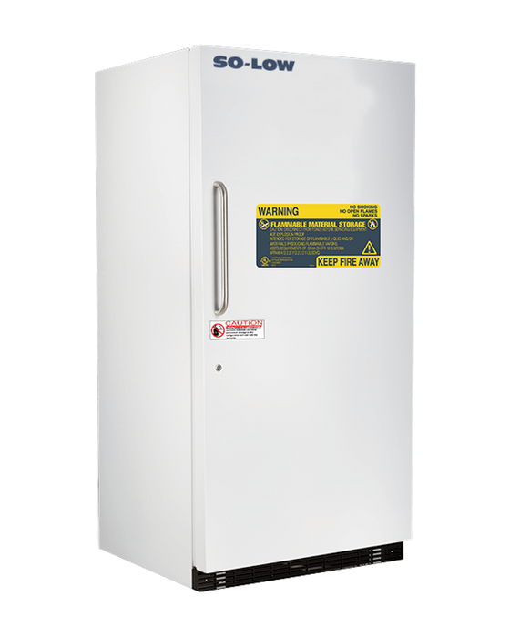 So-Low Upright Flammable Material White Refrigerator With 30 Cubic Feet Capacity  Includes Adjustable Shelving And CFC-Free Cooling