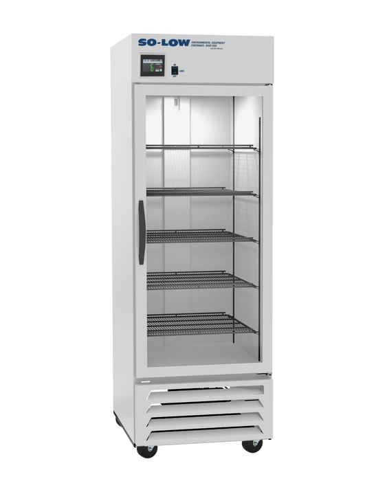 So-Low Touchscreen One Glass Door Laboratory Refrigerator With 23 Cubic Feet Capacity