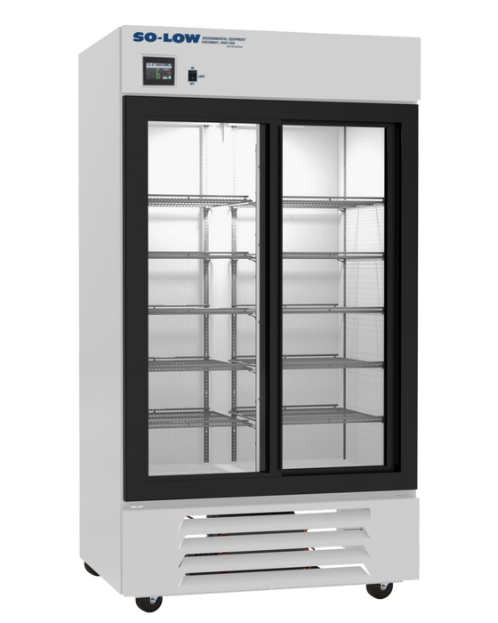 So-Low Touchscreen Two Sliding Glass Door Refrigerator With 38 Cubic Feet Capacity For CDC-Compliant Vaccine And Pharmaceutical Storage