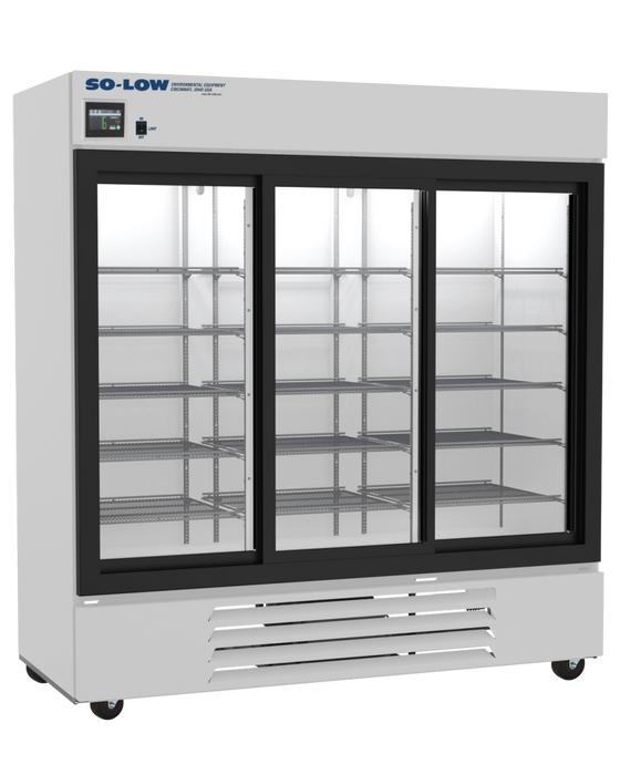 So-Low Touchscreen Three Sliding Glass Door Refrigerator With 66 Cubic Feet Capacity For CDC-Compliant Vaccine And Pharmaceutical Storage