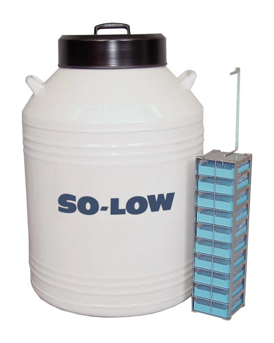 So-Low Cryogenic Storage Systems Liquid Nitrogen Dewars for Cryovial Storage With 61 L Capacity And Polycarbonate Boxes