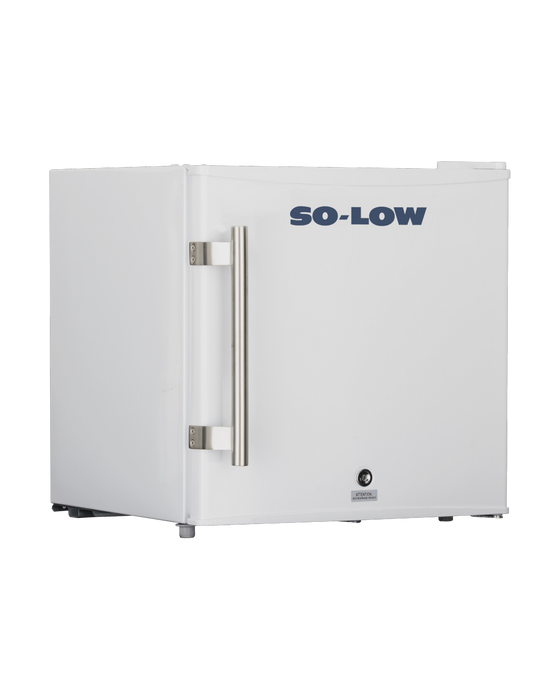 So Low Undercounter Manual Defrost White Freezer for Sensitive Biological Samples With 1.5 Cubic Feet Capacity 
