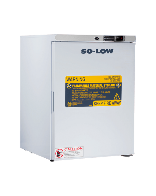 So Low Flammable Material Storage Manual Defrost White Freezer With 4 Cubic Feet Capacity