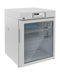 So-Low White Undercounter Glass Door Refrigerator For Laboratory Storage With 2.64 Cubic Feet 