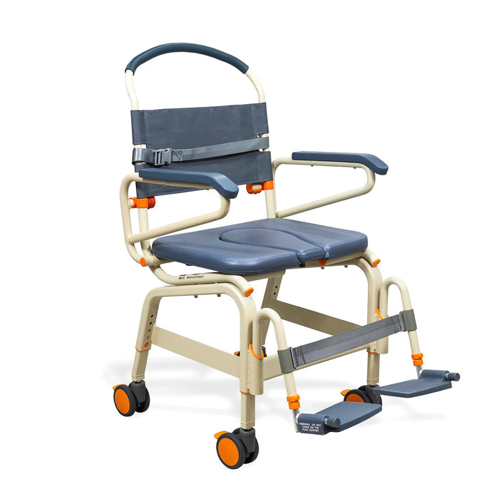 Professional Grade Solution Based Bariatric Roll-In Shower Chair 22" and 26" Seat Widths, 440 lb Capacity, Over-Toilet and Bedside Commode