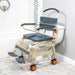 Ultra Wide Solution Based Bariatric Roll-In Shower Chair 22" and 26" Seat Widths, 440 lb Capacity, Over-Toilet and Bedside Commode