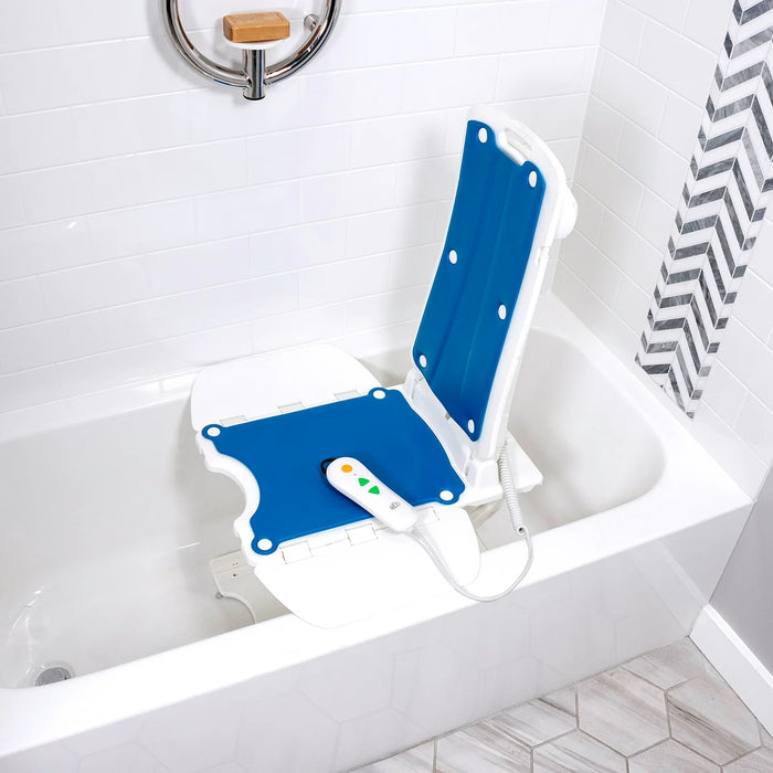 Best Solution Based BathLyft Battery-Powered Bath Lift Chair for Bathtub Safe, Stable Tub Transfer Solution for Seniors and Limited Mobility 300 lb Capacity