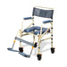 Side View Solution Based Folding Shower Chair Lightweight, Travel-Friendly Commode for Curbless and Accessible Showers