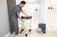 Folding Chair Solution Based Folding Shower Chair Lightweight, Travel-Friendly Commode for Curbless and Accessible Shower