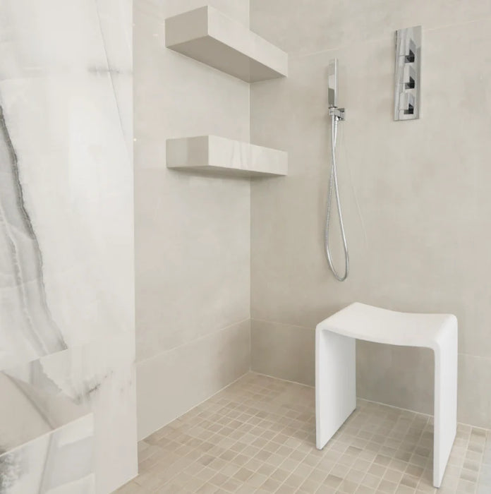 Neat Solution Based Refine Designer Shower Stools Modern, Safe, and Comfortable 17" Height, 300 lb Capacity M1, M2, RM3
