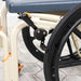 Wheel Details Solution Based Self-Propelled Roll-In Shower Chair Lightweight, Height Adjustable, Over-Toilet and Bedside Commode with 24” Wheels and Safety Features