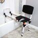 Adjustable Height Solution Based ShowerGlyde Sliding Transfer Bench SG1 and SG2 Models, 330 lb Capacity, Adjustable Seat Width