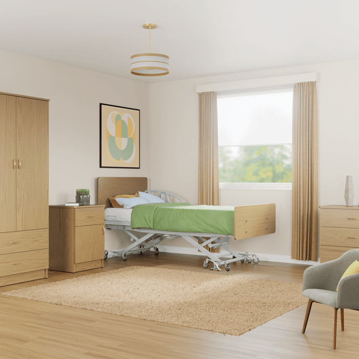 Span America Classic Collection Healthcare Case Goods for Long-Term Care and Assisted Living Resident Room Furniture In Long Term Care Setting