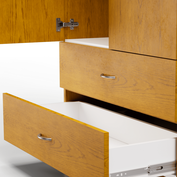 Span America Classic Collection Healthcare Case Goods for Long-Term Care and Assisted Living Resident Room Furniture With Closeup Of Drawer