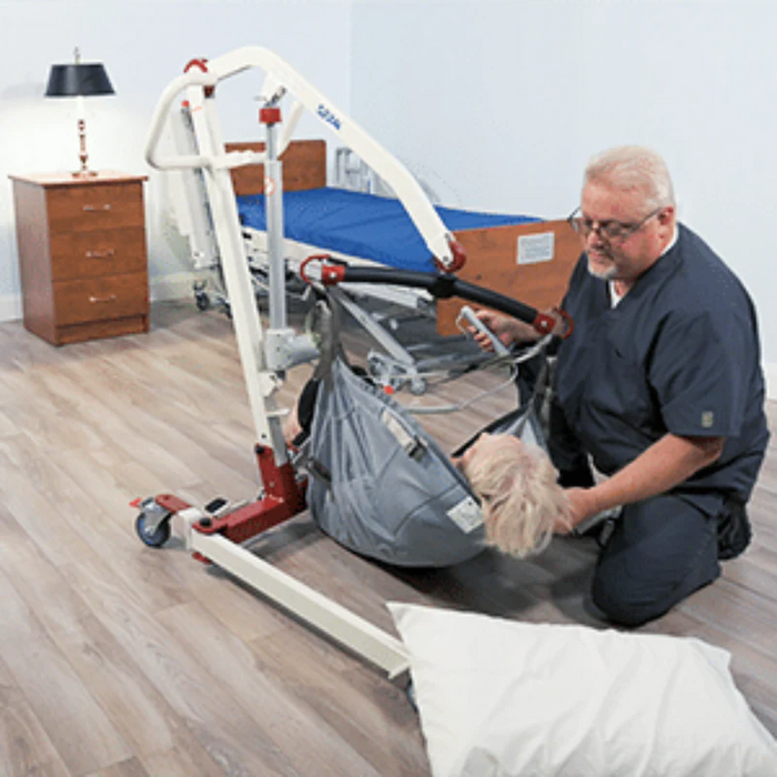 Span America Foldable Portable Patient Lift Compact, Safe And Reliable Mobility Solution For Home And Clinical Use From Floor To Bed Transfer