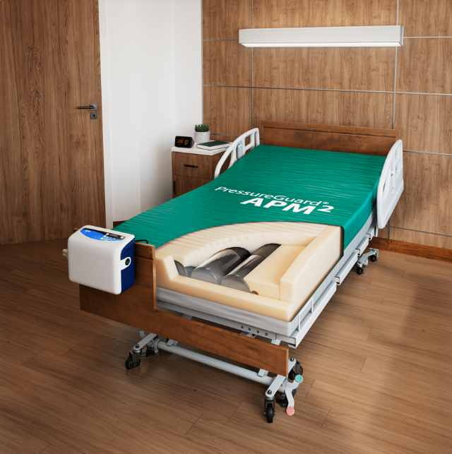 Span America PressureGuard APM2 Alternating Pressure Mattress System With Advanced Air Therapy System For Pressure Injury Prevention In Long Term Care Setting