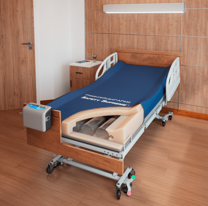 Span America PressureGuard APM2 Safety Supreme Pressure Relief System With Non-Shearing Raised Perimeter In Long Term Care Setting