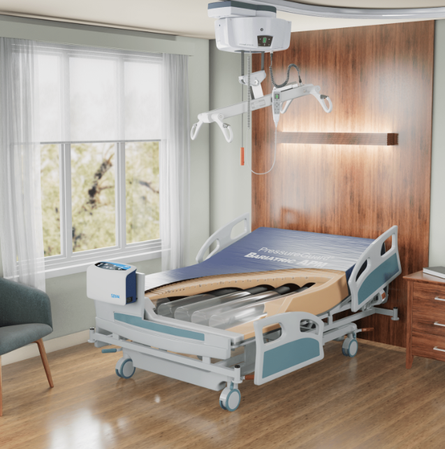 Span America PressureGuard Bariatric Alternating Pressure Mattress System  Main Image With Advanced Pressure Redistribution In Long Term Care Setting