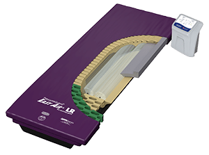 Span America PressureGuard Easy Air LR Mattress System With Lateral Rotation For Pressure Relief and Patient Safety For Recessed Deck Frame