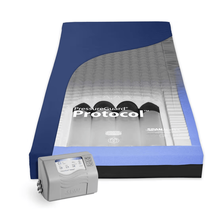 Span-America PressureGuard Protocol Mattress System For Pressure Redistribution, Microclimate Management, And Patient Safety