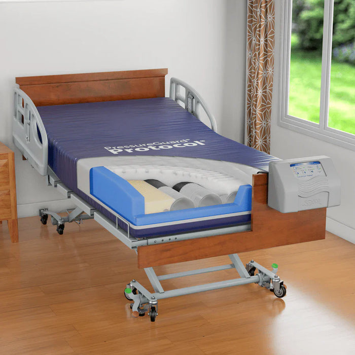 Span-America PressureGuard Protocol Mattress System For Pressure Redistribution, Microclimate Management, And Patient Safety In Long Term Care Room
