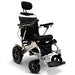Standard Black Silver ComfyGO IQ-9000 Lightweight Electric Wheelchair Auto Recline, Comfort, and Airline-Approved Design, Stylish silver color with remote control conveniently.