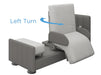 StarSleep Arlo Orin Bed Smart Mechanism Rotating Feature Left Angle View