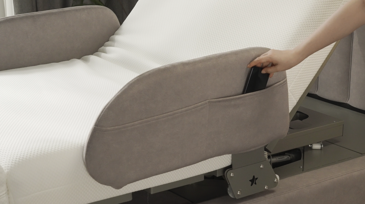 Starsleep Orin Smart Rotating Bed Accessory Pocket View