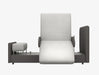 Starsleep Orin Smart Rotating Bed In Fully Upright Chair Configuration Isolated Front View