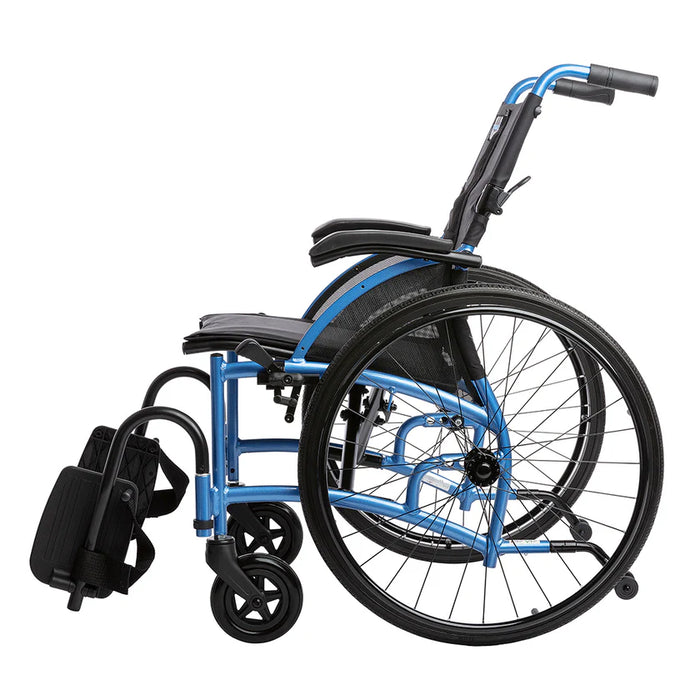 Strongback Mobility STRONGBACK Comfort 24 Flip Wheelchair Lightweight, Ergonomic Design for Superior Mobility, Left side view 
