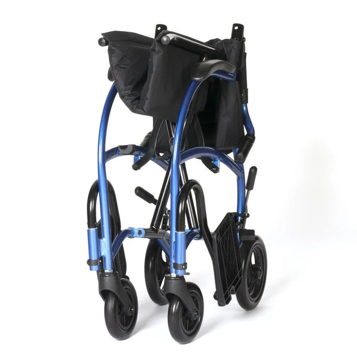 Foldable Strongback Mobility Excursion 8 Transport Wheelchair Lightweight, Foldable Ergonomic Chair with Posture Support 300 lb Capacity